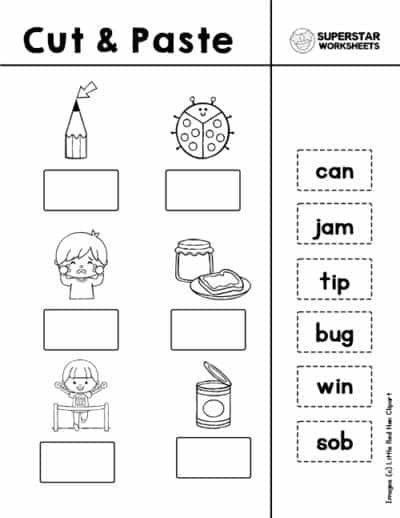 Rhyming Worksheets for Kindergarten - Superstar Worksheets