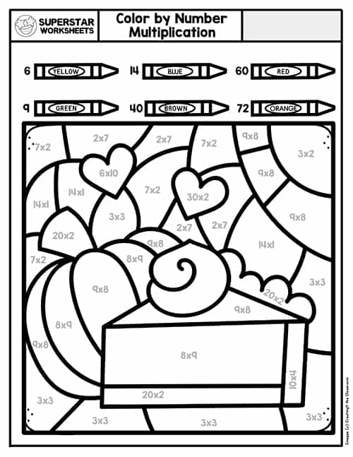 Color By Number Thanksgiving Coloring Pages