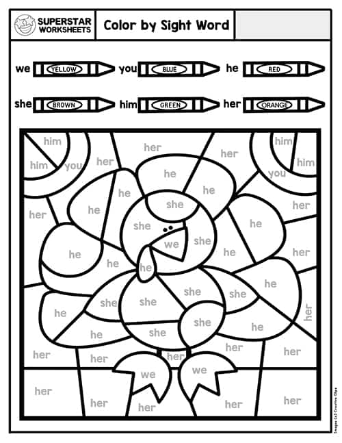 Color By Numbers - Coloring Pages Worksheet #58 