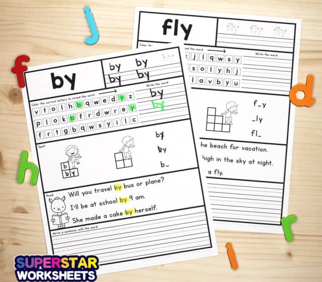 First Grade Sight Word Worksheets - Superstar Worksheets