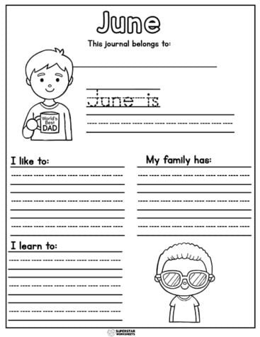 Kindergarten Writing Prompts - Superstar Worksheets