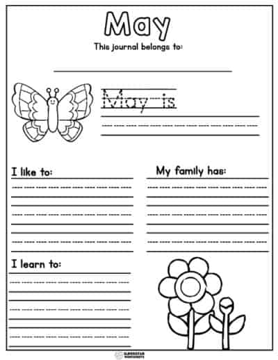 Kindergarten Writing Prompts - Superstar Worksheets