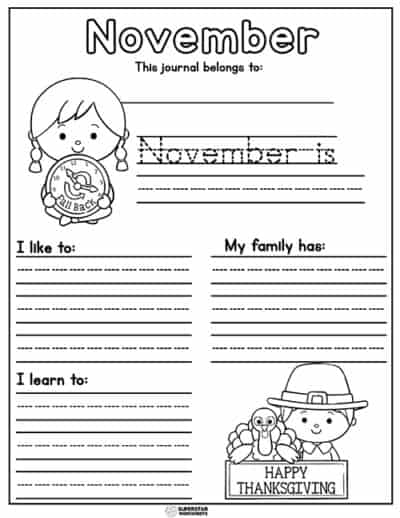 Kindergarten Writing Prompts - Superstar Worksheets