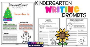 Kindergarten Writing Prompts - Superstar Worksheets