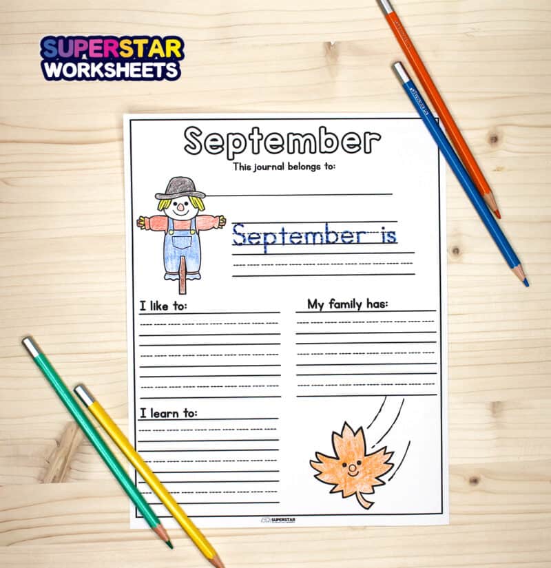 Kindergarten Writing Prompts Superstar Worksheets