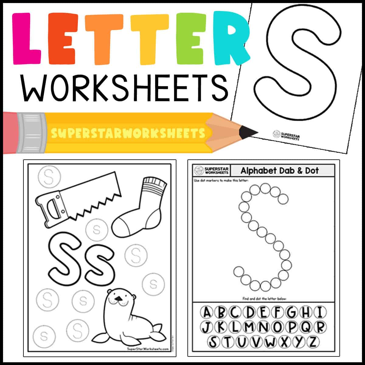 Letter S Worksheets Superstar Worksheets