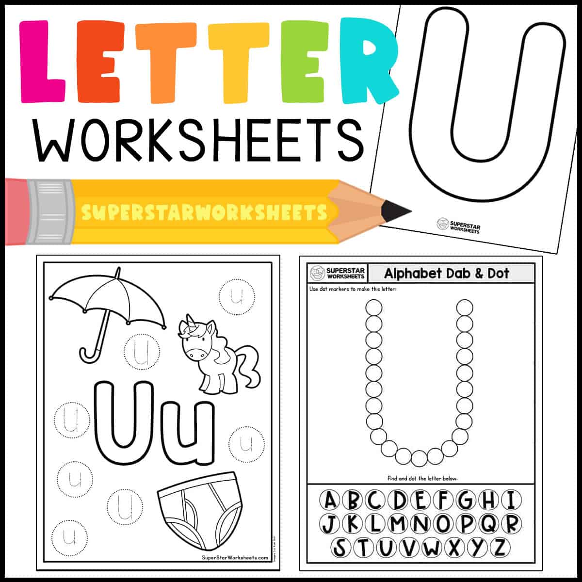 Letter U Worksheets - Worksheets Superstar