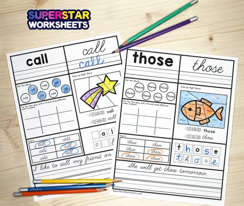 second-grade-sight-word-worksheets-superstar-worksheets