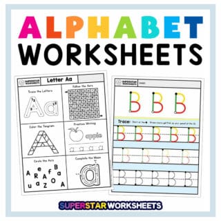 Kindergarten Writing Worksheets - Superstar Worksheets