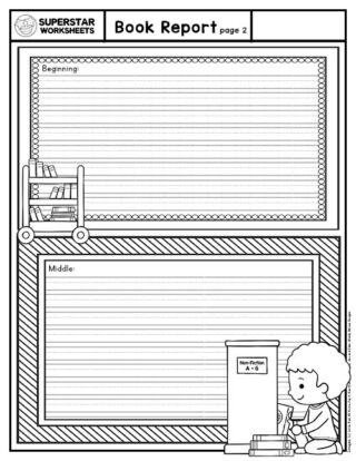 Book Report Templates (Free Printables) - Superstar Worksheets