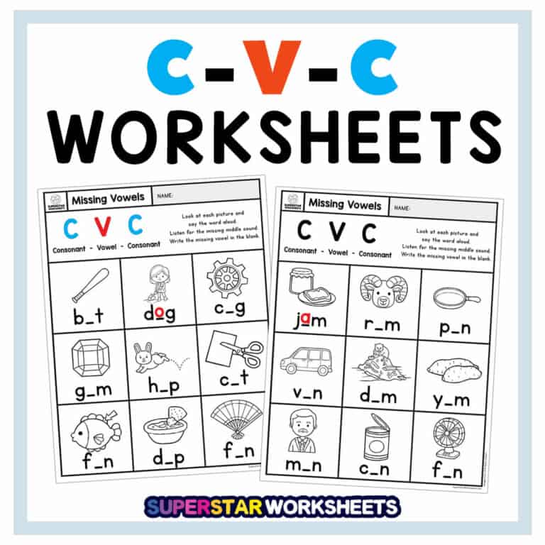 Kindergarten Reading Worksheets - Superstar Worksheets