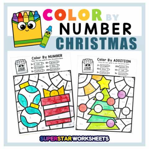 Color By Number - Superstar Worksheets