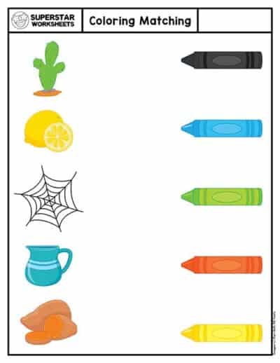 Coloring Worksheets for Preschool - Superstar Worksheets