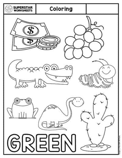 Coloring Worksheets for Preschool (Free Printables) - Superstar Worksheets
