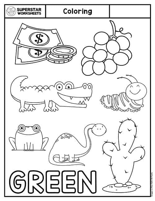 Coloring Worksheets for Preschool - Superstar Worksheets