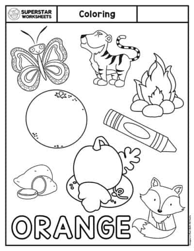 Coloring Worksheets for Preschool - Superstar Worksheets