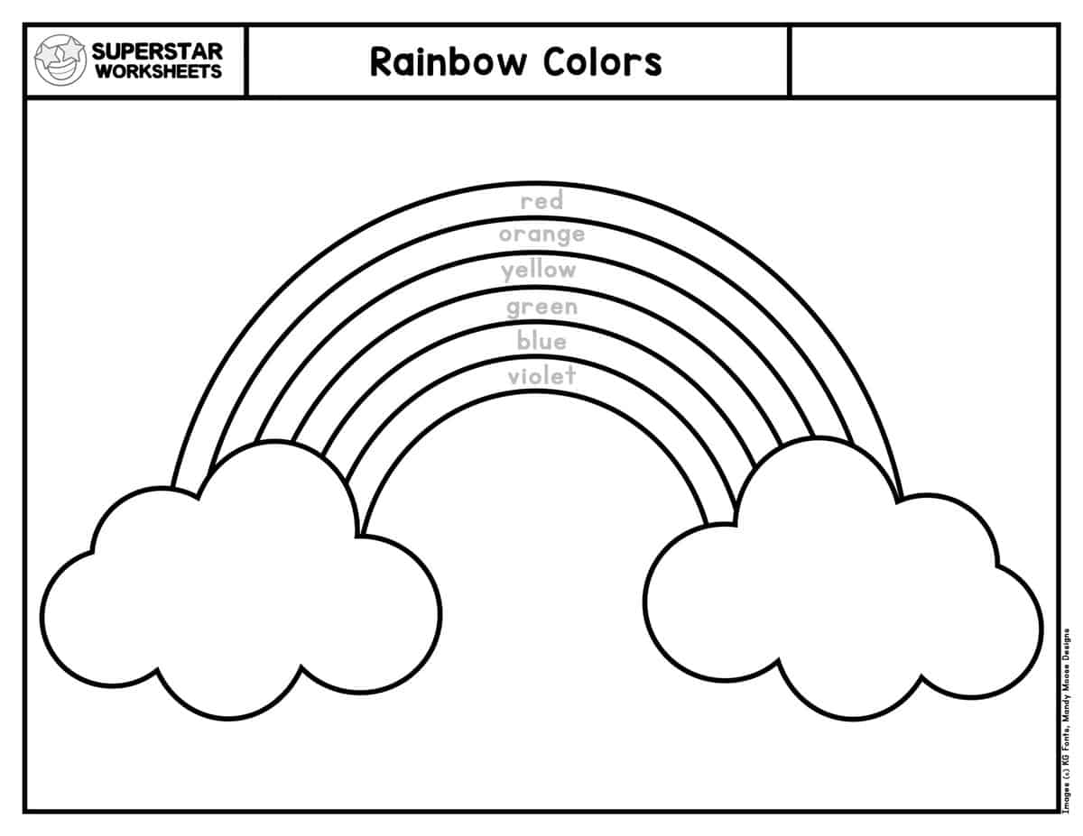 Coloring Worksheets for Preschool Superstar Worksheets