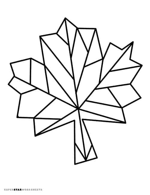 fall leaves coloring pages for kindergarten