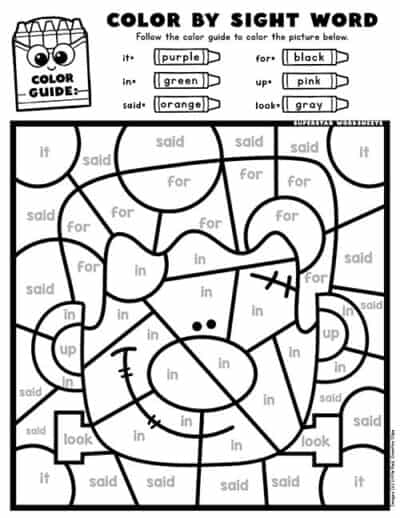 Halloween Color by Number - Superstar Worksheets