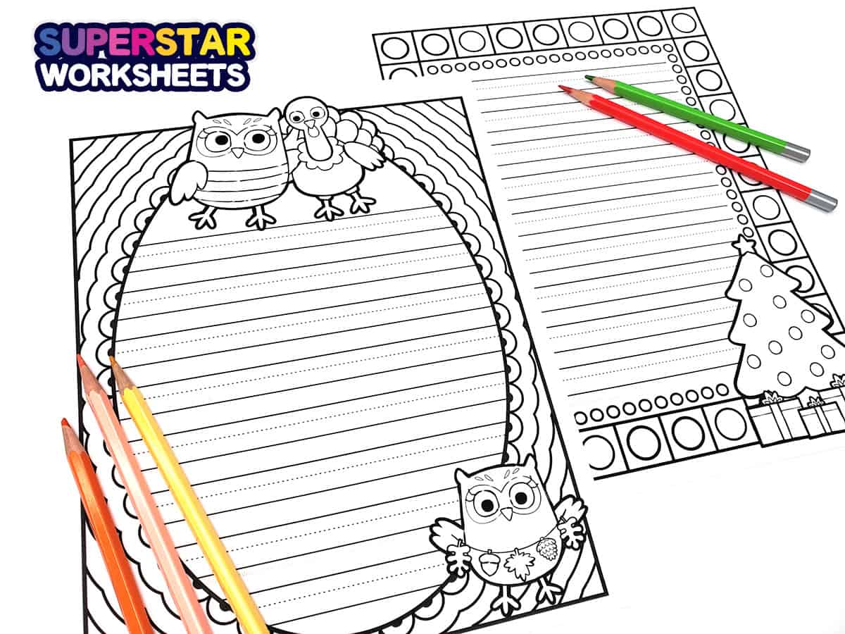 Download this free handwriting paper in PDF format. Printable kindergarten  writing pape…