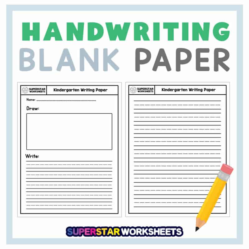 Kindergarten Writing Worksheets - Superstar Worksheets
