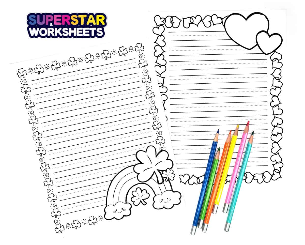 Free Printable Kindergarten Writing Paper - industriousmom