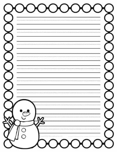 Kindergarten Writing Paper - Superstar Worksheets
