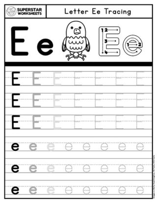 Letter Tracing Worksheets - Superstar Worksheets