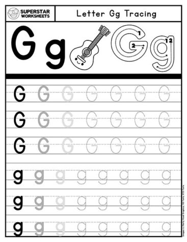 Letter Tracing Worksheets - Superstar Worksheets