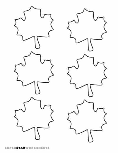 Leaf Template - Superstar Worksheets