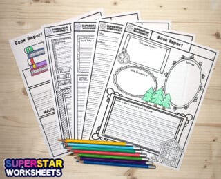 Book Report Templates - Superstar Worksheets