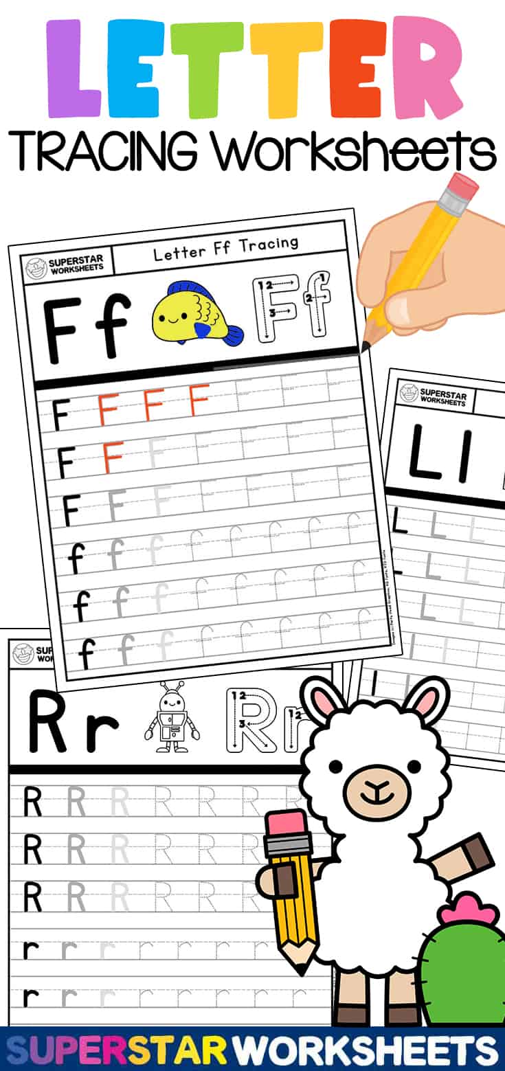 Letter Tracing Worksheets Superstar Worksheets