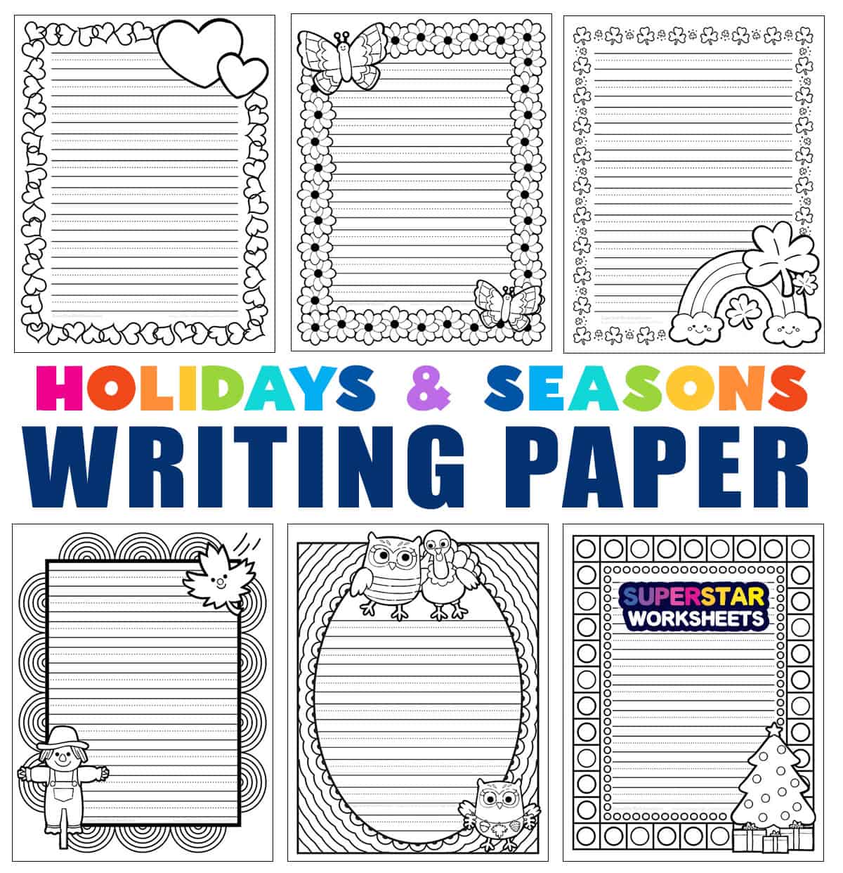 writing paper kindergarten free