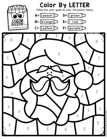 Christmas Color By Number - Superstar Worksheets