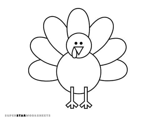 printable turkey template