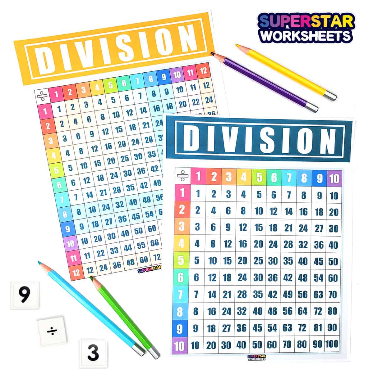 division table worksheets