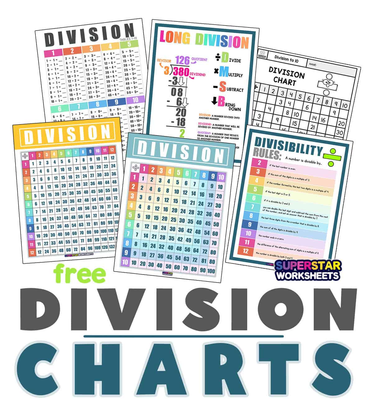 division-chart-superstar-worksheets