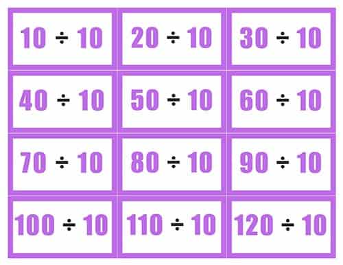 Division Flashcards