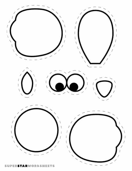 printable turkey head pattern