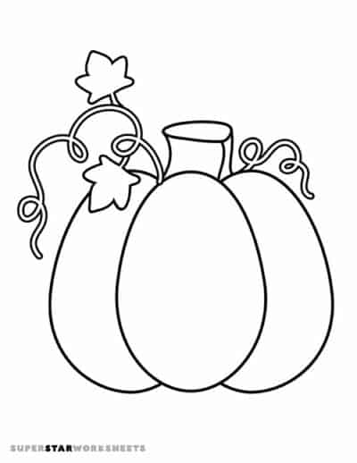 Pumpkin Coloring Pages - Superstar Worksheets