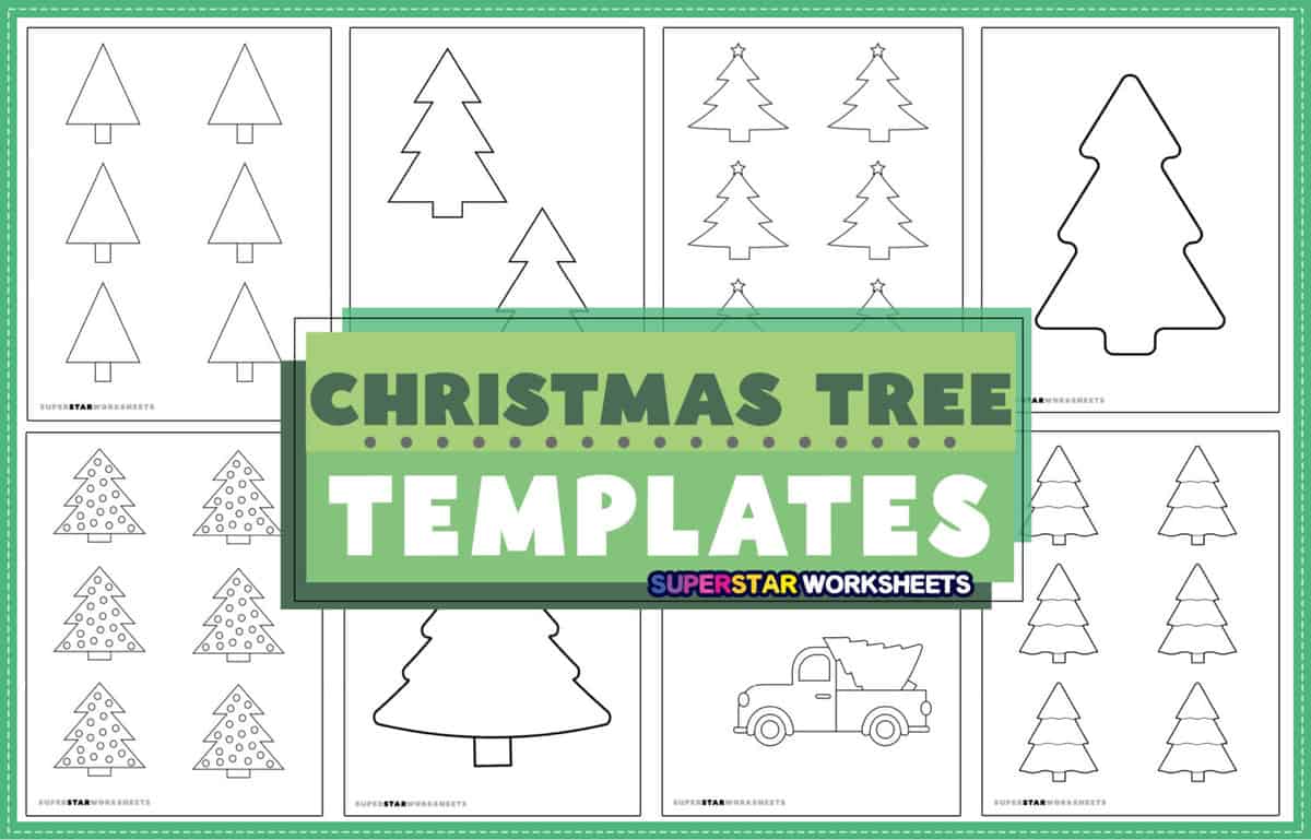 christmas tree template cut out