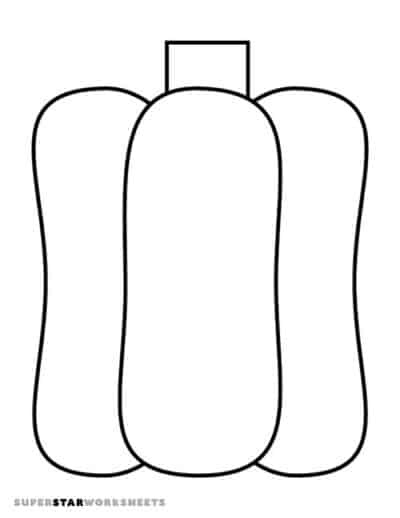 Pumpkin Template (Free Printables) - Superstar Worksheets