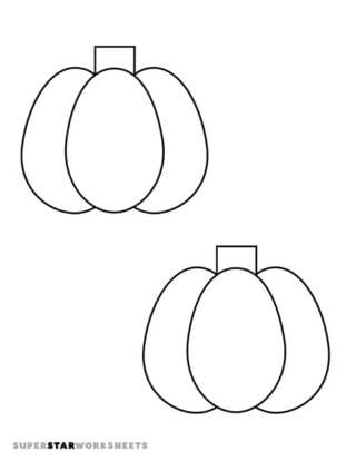 Pumpkin Template - Superstar Worksheets