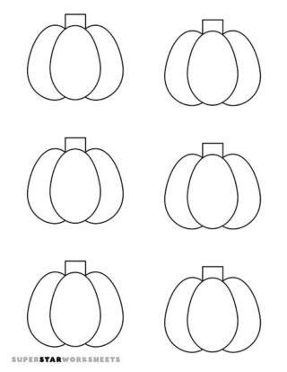Pumpkin Template (Free Printables) - Superstar Worksheets