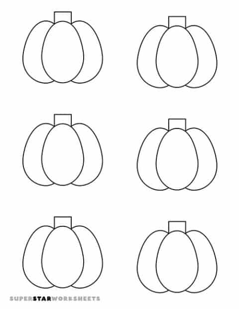 Pumpkin Template - Superstar Worksheets