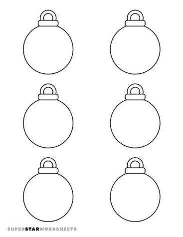 Christmas Ornament Template - Superstar Worksheets