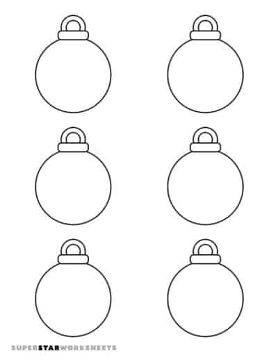 Christmas Ornament Template - Superstar Worksheets