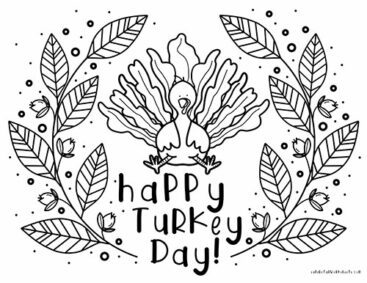Thanksgiving Coloring Pages Free - CuteThanksgivingColoringPage 367x283 