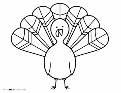 Turkey Coloring Pages (Free Printables) - Superstar Worksheets