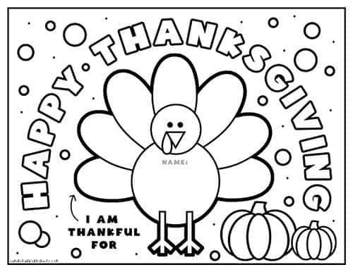 Thanksgiving Coloring Pages - Superstar Worksheets